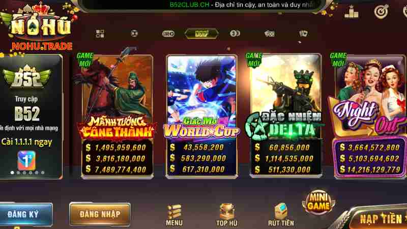 Chương trình khuyến mãi và ưu đãi khủng của B52 Club