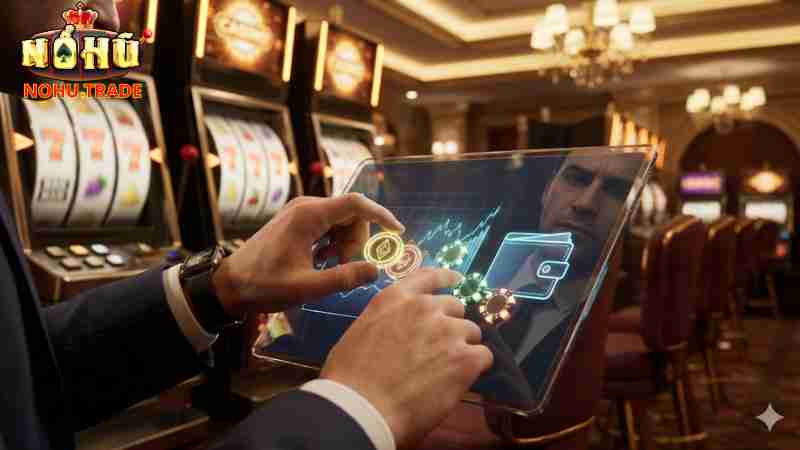 Minh họa người chơi nổ hũ quản lý vốn thông minh và hiệu quả