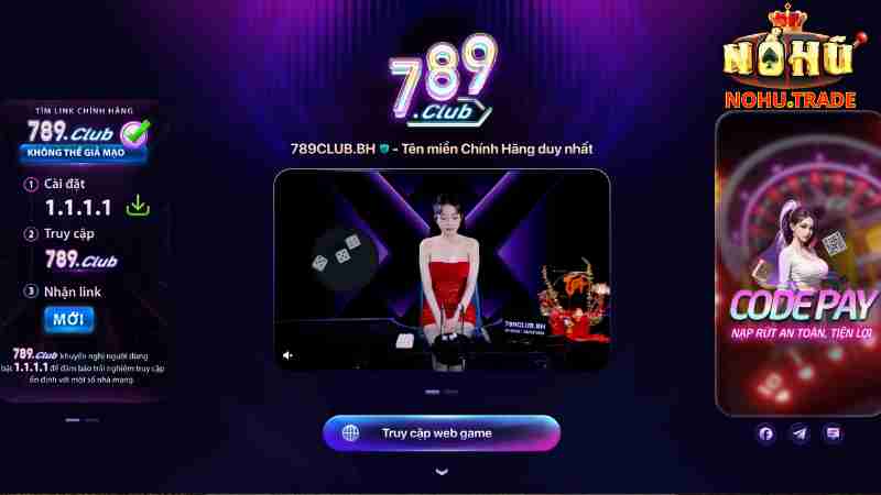 Người chơi trải nghiệm 789Club trên trình duyệt PC/Laptop